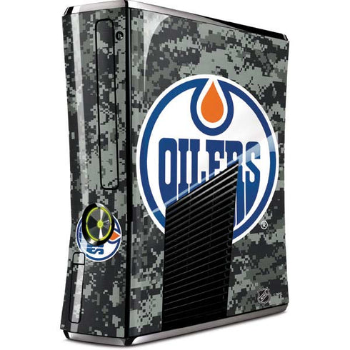 NHL Edmonton Oilers Camo Xbox 360 Slim (2010) Skin