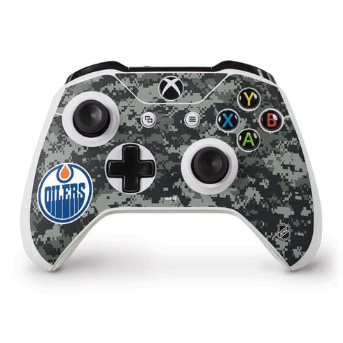 NHL Edmonton Oilers Camo Xbox One S Controller Skin