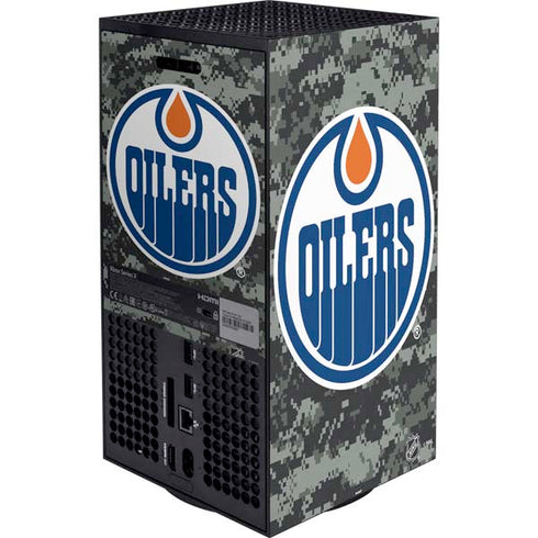 NHL Edmonton Oilers Camo Xbox Series X Bundle Skin
