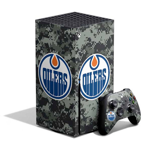 NHL Edmonton Oilers Camo Xbox Series X Skins