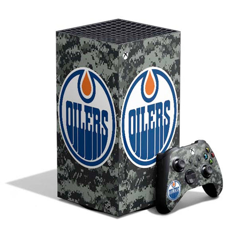 NHL Edmonton Oilers Camo XBox Series X Digital Edition Bundle Skin