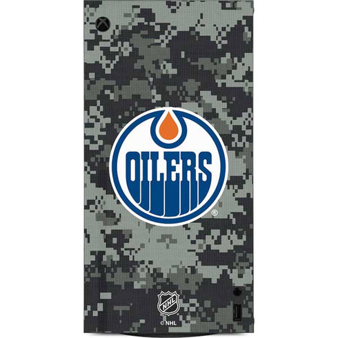 NHL Edmonton Oilers Camo XBox Series X Digital Edition Console Skin