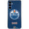 NHL Edmonton Oilers Distressed Galaxy A35 5G Clear Case