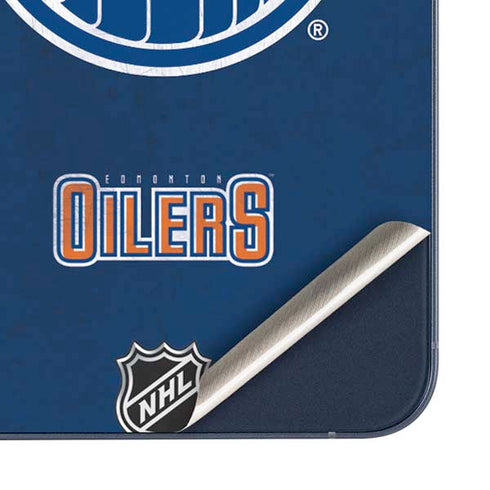 NHL Edmonton Oilers Distressed Galaxy A35 5G Skin