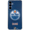 NHL Edmonton Oilers Distressed Galaxy A55 5G Clear Case
