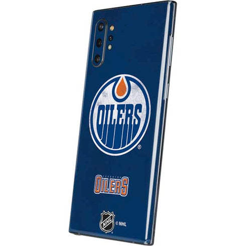 NHL Edmonton Oilers Distressed Galaxy Note 10 Plus Skin