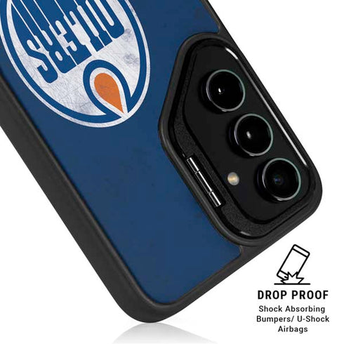 NHL Edmonton Oilers Distressed Galaxy S25 Kickstand Case