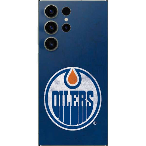 NHL Edmonton Oilers Distressed Galaxy S24 Ultra Skin