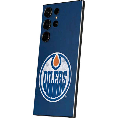 NHL Edmonton Oilers Distressed Galaxy S25 Ultra Skin
