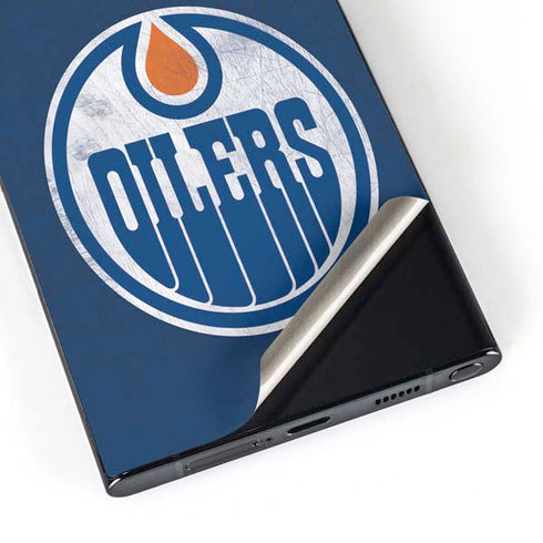 NHL Edmonton Oilers Distressed Galaxy S25 Ultra Skin