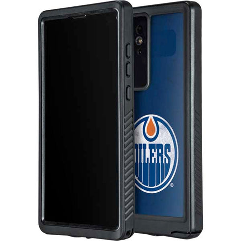NHL Edmonton Oilers Distressed Galaxy S24 Ultra Waterproof Case
