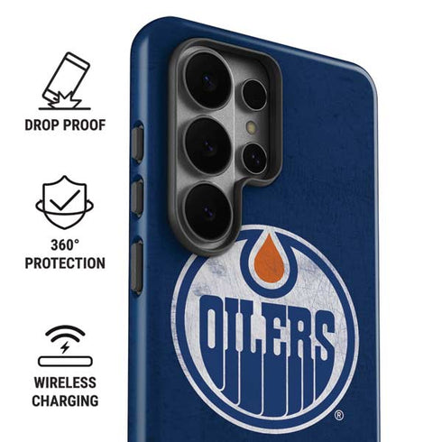NHL Edmonton Oilers Distressed Galaxy S26 Ultra Impact Case