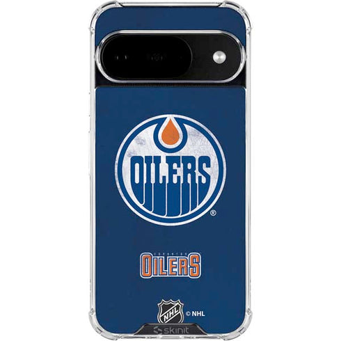 NHL Edmonton Oilers Distressed Google Pixel 10 Clear Case