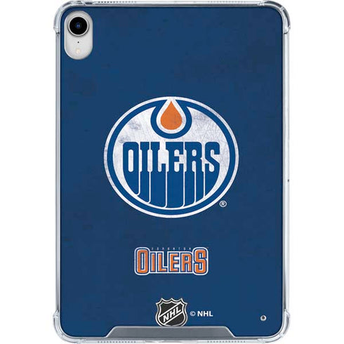 NHL Edmonton Oilers Distressed iPad 11th Gen (2025) Clear Case