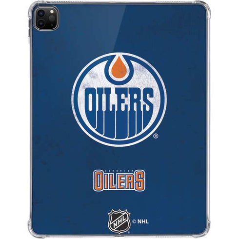 NHL Edmonton Oilers Distressed iPad Pro 11in (2024) Clear Case