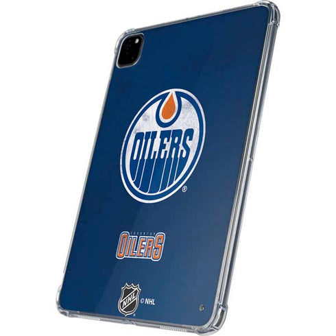 NHL Edmonton Oilers Distressed iPad Pro 11in (2024) Clear Case