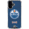 NHL Edmonton Oilers Distressed iPhone 16 Clear Case