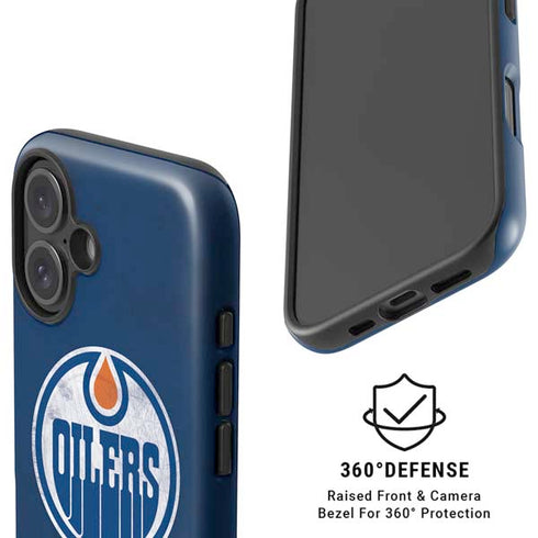 NHL Edmonton Oilers Distressed iPhone 16 Magsafe Impact Case
