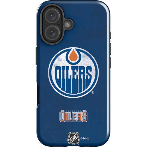 NHL Edmonton Oilers Distressed iPhone 16 Plus Impact Case