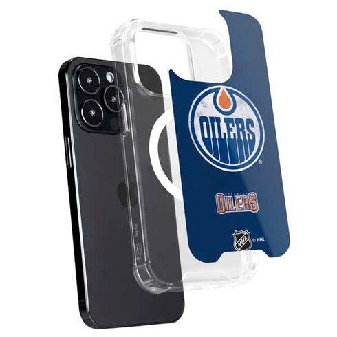 NHL Edmonton Oilers Distressed iPhone 16 Pro Max MagSafe Case