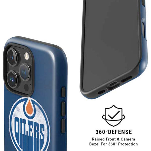 NHL Edmonton Oilers Distressed iPhone 16 Pro Max Magsafe Impact Case