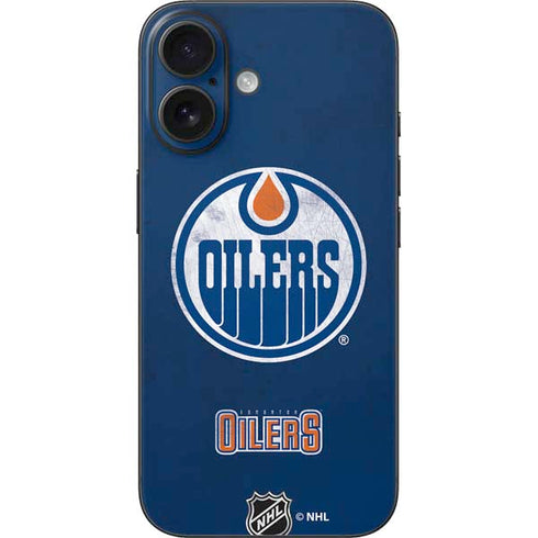 NHL Edmonton Oilers Distressed iPhone 16 Skin