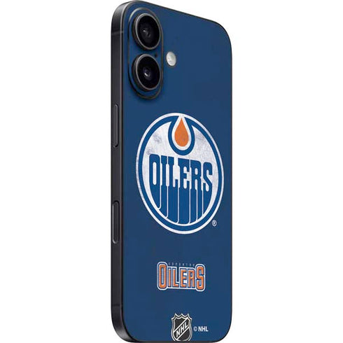NHL Edmonton Oilers Distressed iPhone 16 Skin