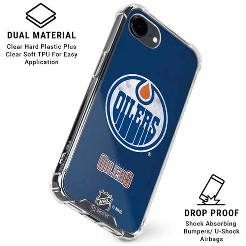 NHL Edmonton Oilers Distressed iPhone 16e Clear Case
