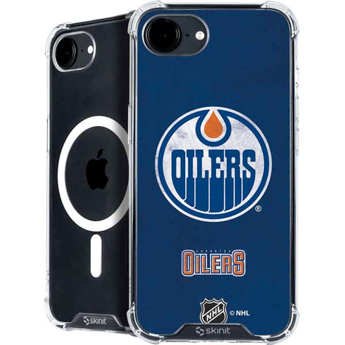 NHL Edmonton Oilers Distressed iPhone 16e MagSafe Case