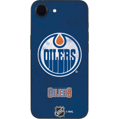 NHL Edmonton Oilers Distressed iPhone 16e Skin