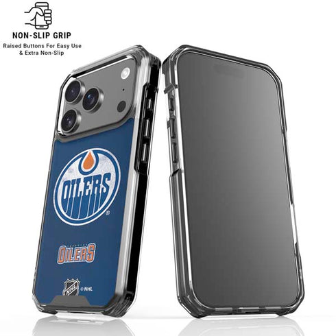 NHL Edmonton Oilers Distressed iPhone 18 Pro Clear Case