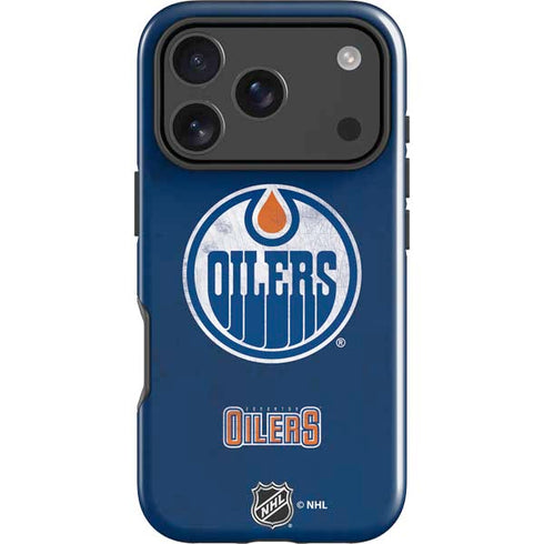 NHL Edmonton Oilers Distressed iPhone 18 Pro Impact Case