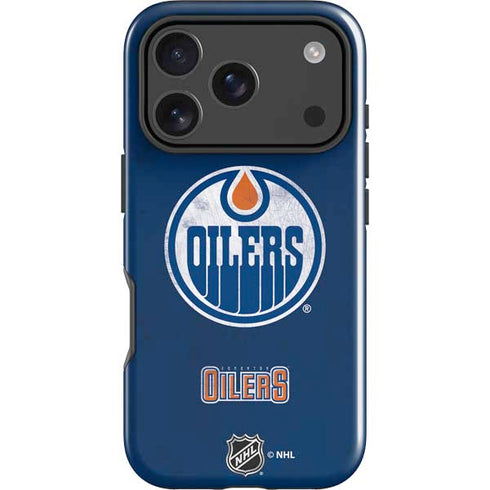 NHL Edmonton Oilers Distressed iPhone 18 Pro Max Impact Case