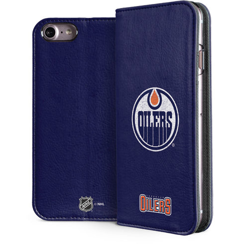 NHL Edmonton Oilers Distressed iPhone 7 Folio Case
