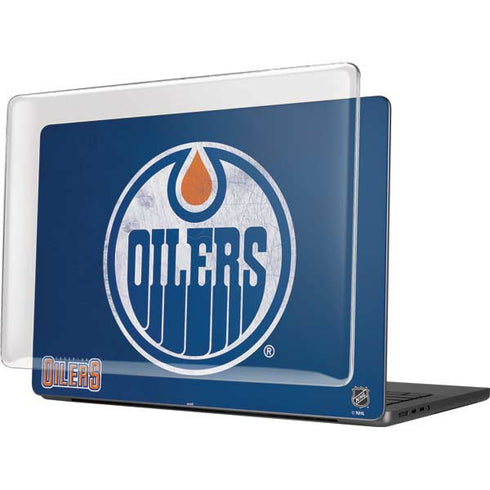 NHL Edmonton Oilers Distressed MacBook Pro 14in (2021-24) Case plus Skin