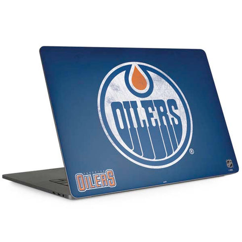 NHL Edmonton Oilers Distressed MacBook Skins