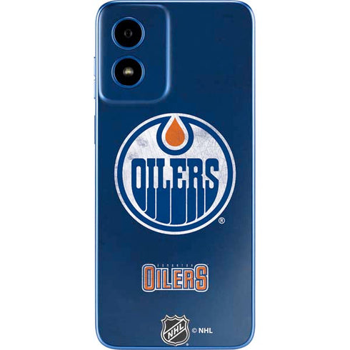 NHL Edmonton Oilers Distressed Moto G Play 4G (2024) Skin