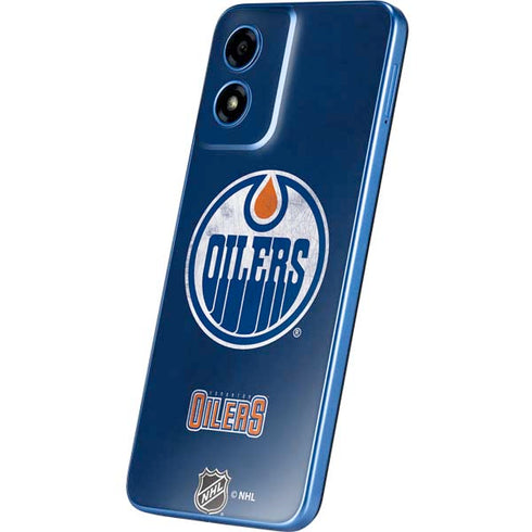 NHL Edmonton Oilers Distressed Moto G Play 4G (2024) Skin