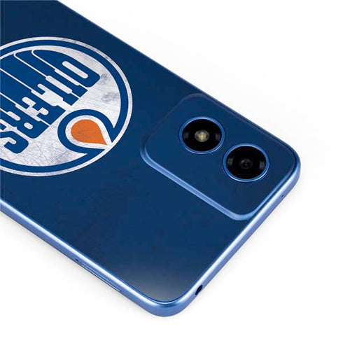 NHL Edmonton Oilers Distressed Moto G Play 4G (2024) Skin