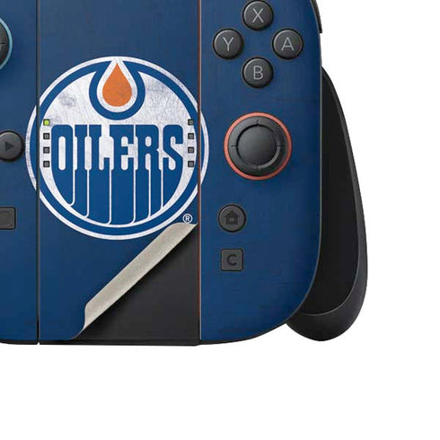 NHL Edmonton Oilers Distressed Nintendo Switch 2 (2025) Joy-Con Controller Skin