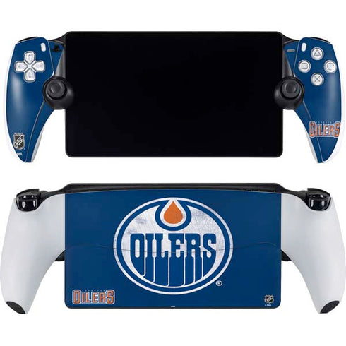 NHL Edmonton Oilers Distressed PlayStation Portal Remote Player Skin