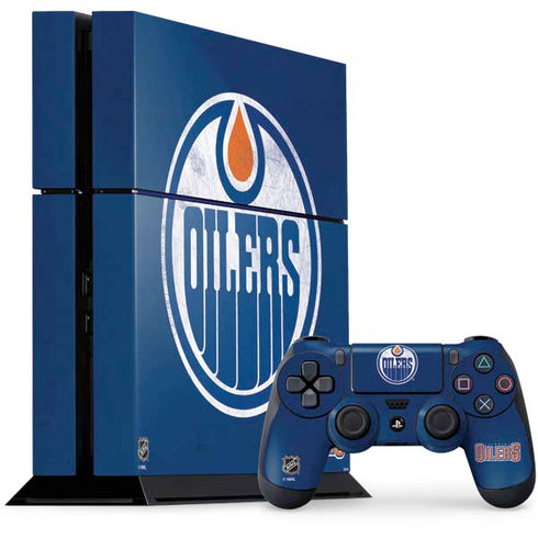 NHL Edmonton Oilers Distressed PlayStation PS4 Skins