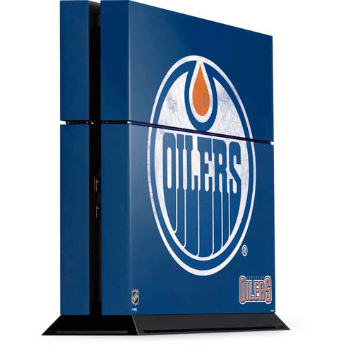 NHL Edmonton Oilers Distressed PlayStation PS4 Skins