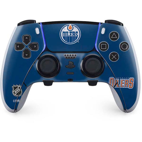 NHL Edmonton Oilers Distressed PS5 DualSense Edge Pro Controller Skin