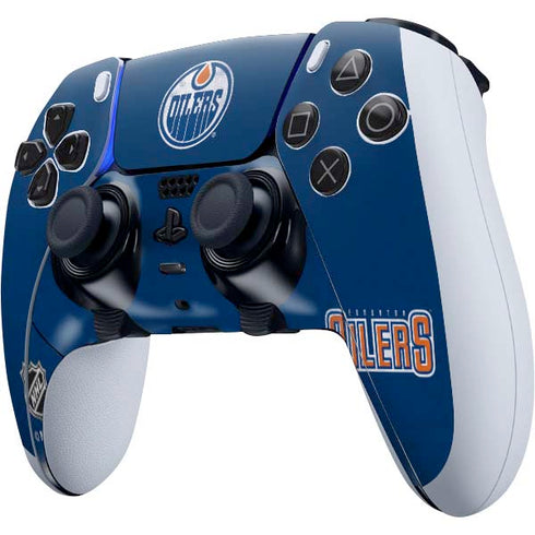NHL Edmonton Oilers Distressed PS5 DualSense Edge Pro Controller Skin