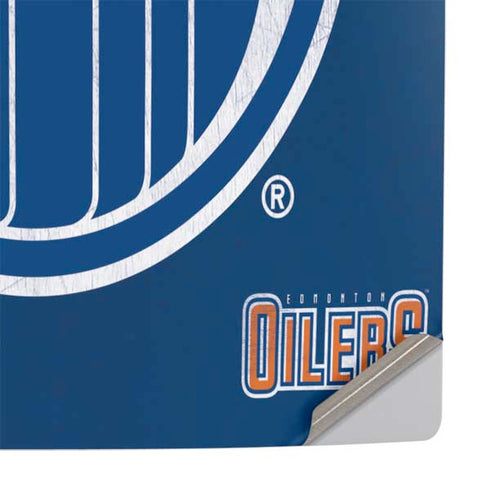 NHL Edmonton Oilers Distressed PS5 Pro Console Skin