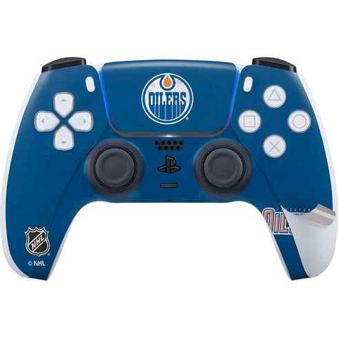 NHL Edmonton Oilers Distressed PS5 Pro Disk Bundle Skin