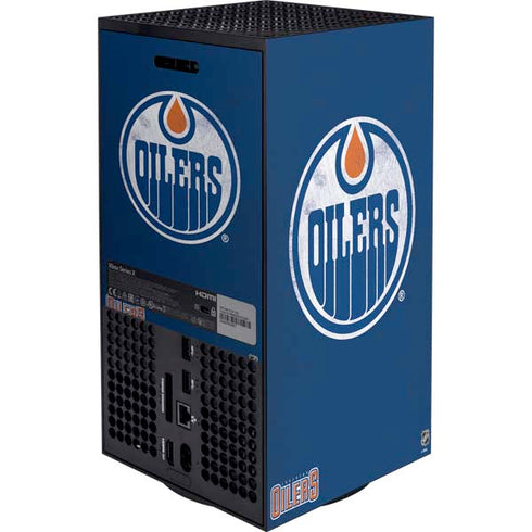 NHL Edmonton Oilers Distressed XBox Series X Digital Edition Bundle Skin