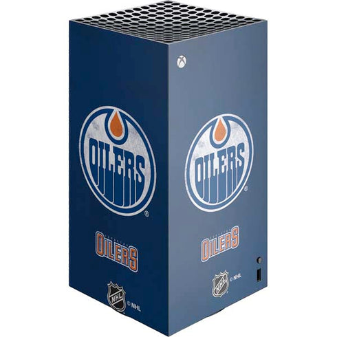 NHL Edmonton Oilers Distressed XBox Series X Digital Edition Console Skin