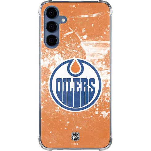NHL Edmonton Oilers Frozen Galaxy A55 5G Clear Case